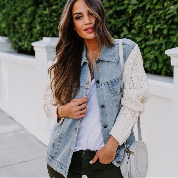 1 LEFT‼️ Buyer Fave💕Caleb Knit Denim Jacket - Picture 4 of 7